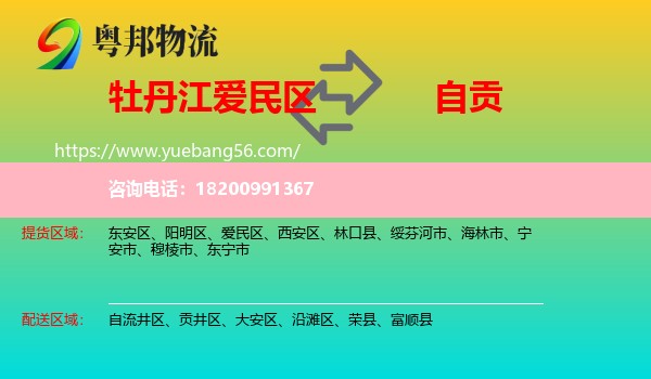 愛民區(qū)到自貢物流