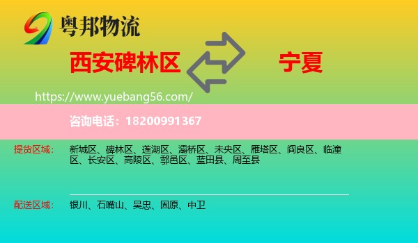 碑林區(qū)到寧夏物流