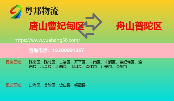 曹妃甸區(qū)到普陀區(qū)物流