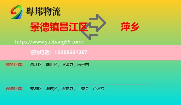 昌江區(qū)到萍鄉(xiāng)物流