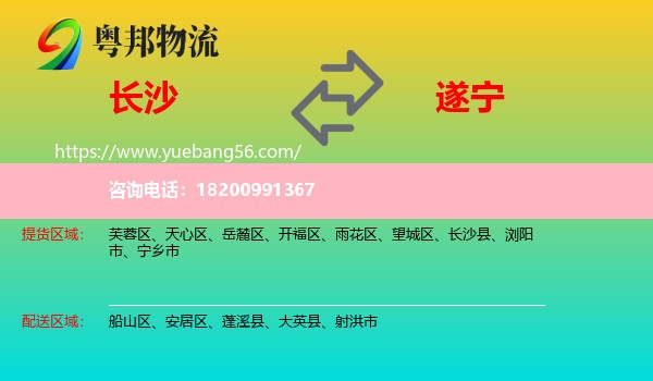 長(zhǎng)沙到遂寧物流