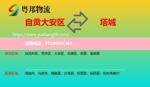 大安區(qū)到塔城物流