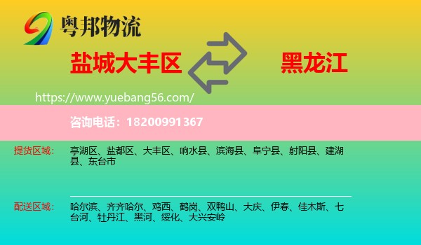 大豐區(qū)到黑龍江物流