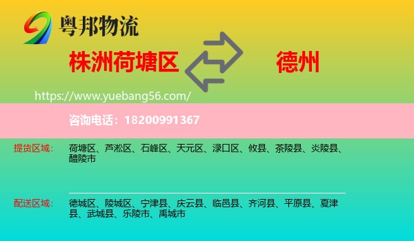 荷塘區(qū)到德州物流