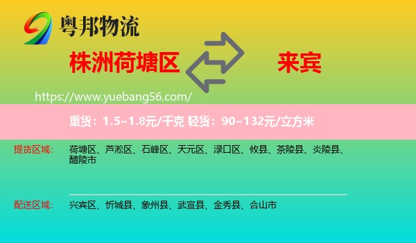 荷塘區(qū)到來(lái)賓物流