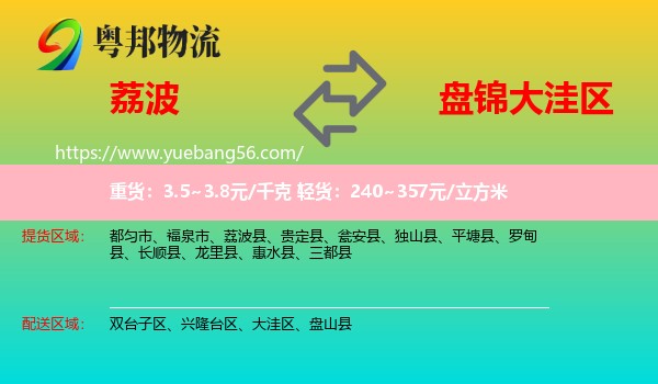 荔波縣到大洼區(qū)物流