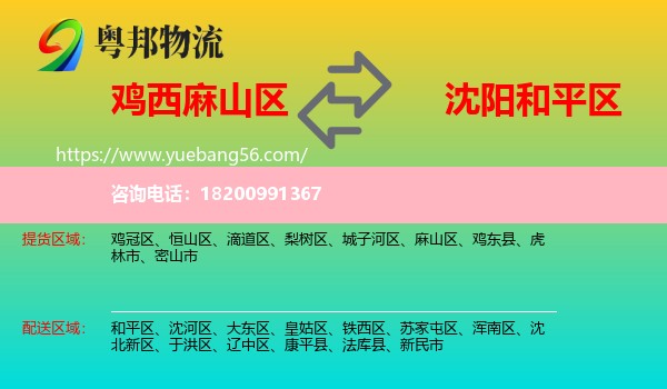 麻山區(qū)到和平區(qū)物流