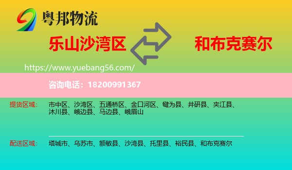 沙灣區(qū)到和布克賽爾物流