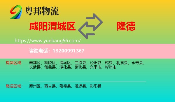 渭城區(qū)到隆德縣物流