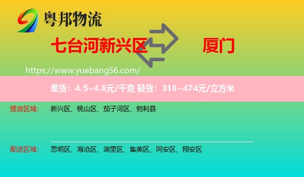 新興區(qū)到廈門物流