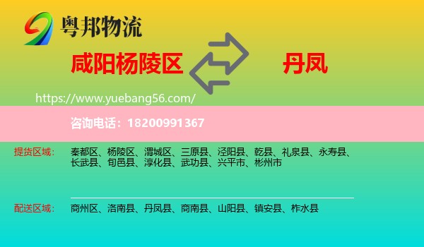 楊陵區(qū)到丹鳳縣物流