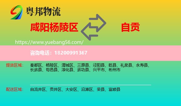 楊陵區(qū)到自貢物流